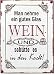 Produktbild Schild - Man nehme ein gutes Glas Wein und schütte es in den Koch ! - Metall 26 x 35 cm Blechschild Vintage Türschild