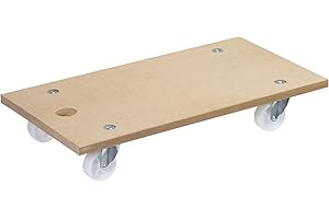WAGNER Plataforma de Carga MM 1104-57,5 x 30 cm - para Objetos Poco Manejables, Electrodomésticos y Muebles, Tablero MDF, 200 kg de Carga Máxima, Resistente y Robusto - 20110401