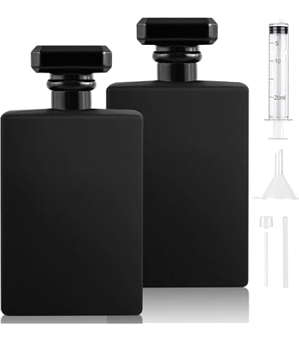 Yerpkefey 100 Ml Glas-Parfümflasche – Mit 3 Aufsätzen (Trichter, Pipette, Transferer), Nachfüllbar