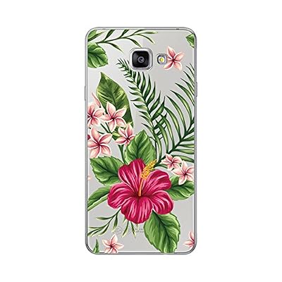 Novago Samsung Galaxy A5 2016 ( A510) NOVAGO® Coque transparente souple et résistante avec impression de qualité pour Samsung Galaxy A5 2016 ( A510) -Bouquet Exotique