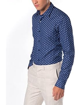 ETERNA Langarm Hemd SLIM FIT Doppelgewebe gemustert