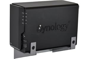 CRAFTEDGE3D Wandhalterung für Synology Diskstation DS211+, DS212, DS212+, DS213, DS213+, DS214, DS214play, DS216, DS216+, DS216+II, DS218, DS218+, DS220+, DS223, DS224+, DS225+, Grau