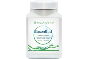 EnergyBalance BasenBad Bathalt 400g - Con Q10, aloe vera, spirulina e sale rosa di Mayo - Consigliato per l'overacidità, la debolezza e la fatica quotidiana - Qualità del marchio Svizzera