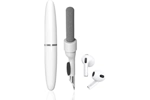XIEANDKONG Penna per la Pulizia Degli Auricolari Bluetooth, kit di Pulizia per Auricolari, Multifunzione Spazzola per la Pulizia degli Auricolari Compatibile per Air pod 1/2 Compatibile per Air pod PRO (White)