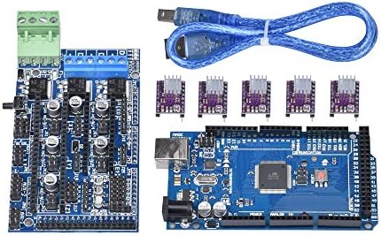 PoPprint Upgraded RAMPS 1.4 Controller RAMPS 1.5 Controller Board with Mega2560 R3 with 5pcs DRV8825 Stepper Motor Driver Module for 3D RepRap Printer