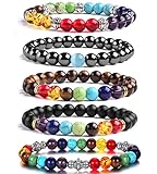 Dehnbares Armband aus hochwertigen farbigen Chakra Perlen. Heilsteine vollbringen keine Wunder und lassen Krankheiten nicht verschwinden, doch sie laden das Energiefeld wieder auf und mobilisieren unseren inneren Arzt.