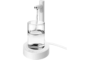 ‎YUMSUR Elektrischer Desktop Wasserflaschenspender,USB Automatischer Wasserspender Tragbare Trinkwasserpumpe,Desktop Wasserflaschen Pumpe, Am Fass Montierter Wasserspender für Kitchen Office Camping (Weib)