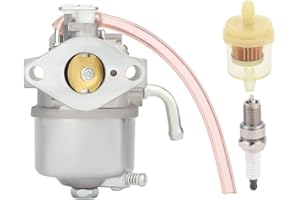 Harbot 15003–2364 Carburateur pour John Deere 14sb Jx75 Je75 Jx85 Walk-behind tondeuse Kawasaki Fc150 V Moteur 4 temps avec bougie d'allumage filtre à carburant