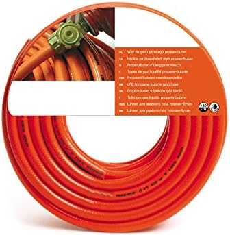 8mm Orange Ghl Propane Butane Lpg Calor Gas Rubber Hose Pipe BBQ Camping. (160cm)