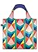 Produktbild LOQI Geometric Einkaufstasche / Reisetasche Reise-Henkeltasche, 50 cm, Mehrfarbig (Triangles New)