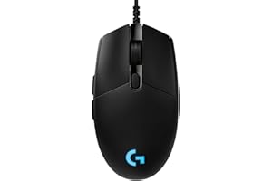 ‎LOGITECH G Logitech G PRO Gaming-Maus mit HERO 25K DPI Sensor, USB-Anschluss, RGB-Beleuchtung, 6 programmierbare Tasten, benutzerdefinierte Spielprofile, Ultraleichtgewicht, PC/Mac - Schwarz
