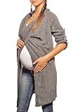 New Maternity Cardigan Pregnancy Coat Wear Size 8 10 12 14 16 18 9001 Variety of Colours (One size (10-16), Dark Gray)