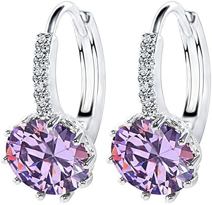 925 Sterling Silver Crystal Teardrop Drop Earings by CJbrother