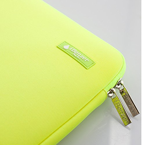 iBenzer – Deluxe Laptop-Hülsen-Beutel-Abdeckungs-Fall für alle 13-Zoll-Laptop-Computer – Macbook Pro 13 “ / Macbook Air 13 “ / Macbook Pro 13 “ mit Retina-Display (Limette BH-MP13LM) - 3