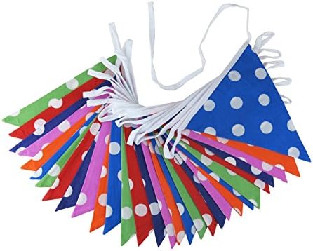 Flyingstart10m Polka Dot Double Sided Bunting
