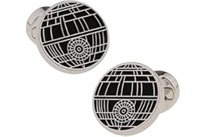 Gemelolandia| Gemelos de Camisa Estrella de la muerte 18mm | Complementos de Todo Tipo para Decorar Looks y Espacios | Para Tapar y Decorar Botones