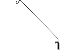 Home-X Extended Reach Deck Hook. Expandable 28 inch to 44 inch. with Wall-Mount Bracket