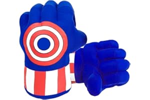 PIUMOJ Gants de Super Héros Gants de Boxe Grande Peluche Douce Main Superhéros Poings pour Enfants, 1 Paire Hero Plush Boxing, Cosplay Costume Jeux Jouet pour Anniversaire Noël Cadeau