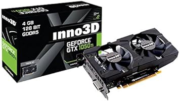 Innovision 3D N105T-1DDV-M5CM NVIDIA GTX 1050 Grafikkarte, 4GB schwarz