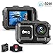 Produktbild DR.Q Action Kamera 4K 16MP WiFi Ultra HD Sport Kamera 50M Unterwasser Wasserdichte Kamera ohne Gehäuse Weitwinkel Objektiv Camcorder mit Sony-Sensor, Fernbedienung, und Montage Zubehör-Kit (Schwarz)