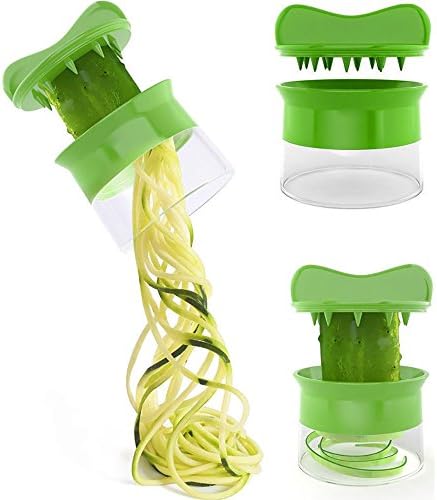 Everesta Spiral Slicer Spiralizer Complete Bundle - Vegetable Spiralizer and Cutter - Zucchini Pasta Noodle Spaghetti Maker