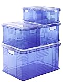Rotho 7931096000 Aufbewahrungsbox Systembox „Agilo“ aus Kunststoff, Format A4, Inhalt 17.5 l, ca. 39x29x21.5 cm (LxBxH), transparent - 3