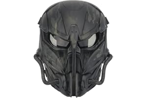 SHANYINGQUAN Airsoft Atmungsaktive Vollgesichtsmaske Taktische Schutzmaske mit Augenschutz