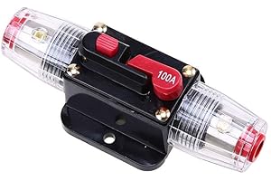 Mintice 12V 100A Auto Interruttore di Circuito Automatico In Linea Portafusibili Protezione Motore Dell'automobile Stereo Audio Ripristina Manuale Fusibile