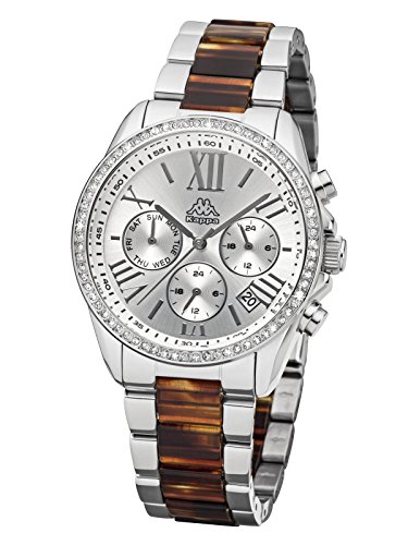 Kappa Damenuhr mit Metallband Datum Wochentag GMT KP-1413L-C Kappa Damenuhr mit Metallband Datum Wochentag GMT KP-1413L-C