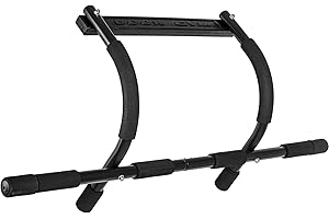 MOVIT Barra per Trazioni - da Porta, con Passanti, Senza Viti, 94x35x24, Carico Massimo 100 kg, Impugnatura Morbida, Nero o Argento - Sbarra per Sollevarsi, Allenamento, Fitness, Pull up Bar, Chin Up