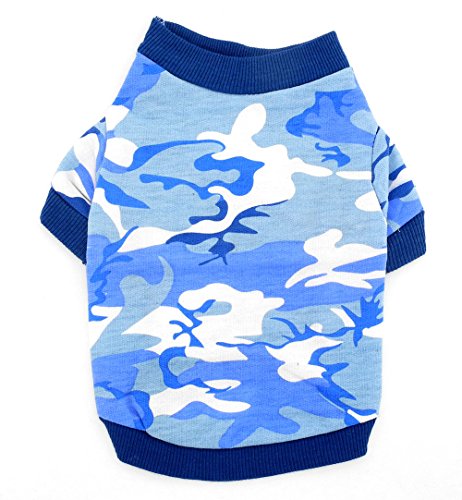 SMALLLEELUCKYSTORE-100-Cotton-Camo-Shirt-Camouflage-T-shirt-Tee-Pet-Clothes-for-Small-Dog-Cat-Blue