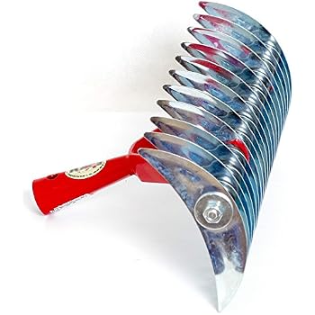 Scarificateur Manuel 32 Dents Acier Zingué Xclou – Râteau Aérateur Gazon Anti-Mousse, Compatible Manche Ø3 Cm, Robuste & Durable
