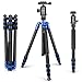 Produktbild Neewer Carbon Fiber 165 cm Stativ Monopod mit 360 Grad Kugelkopf, 1/4 Zoll schnell Schuhplatte und Blasenebene für DSLR Kamera, Camcorder, Lastung bis zu 15 Kilogramm (Blau)