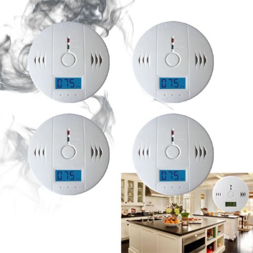 VINGO® 4X CO Alarm Kohlenmonoxid Rauchmelder Gasmelder Rauchmelder Detektor Melder Feuermelder