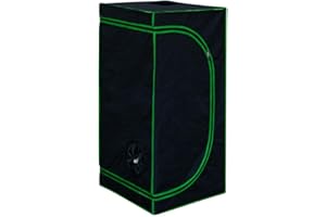 11 Tamaño Hidroponía Grow Tent Caja de Cultivo Interior Invernadero Tienda de Cultivo Gabinete de cría Kingpower, Tamaño:60 x 60 x 180 cm (04)