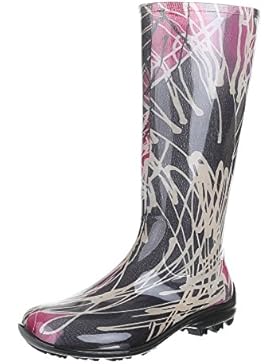 Damen Schuhe, GST-F100P, REGENSTIEFEL GUMMISTIEFEL
