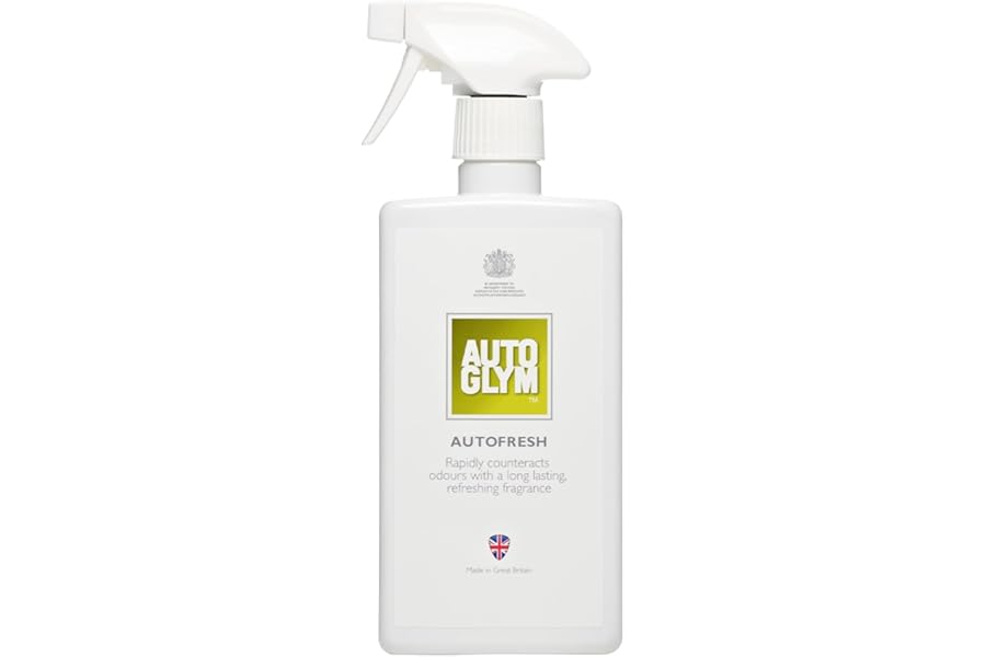 Autoglym Autofresh, 500ml - Citrus Scented Car Freshener Spray For Long Lasting Freshness On Car Carpets, Trim or Fabrics