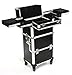 Urbanity Professional Large Aluminium Beauty Makeup Trolley Case Black Croc