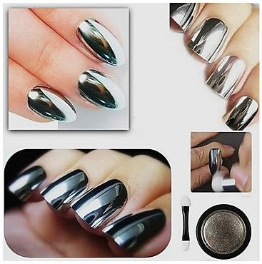 5g Mirror Magic Powder Aurora Phototherapy Electroplating Chameleon Metal Silver Flash Powder