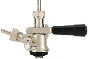 Cafopgrill D Tipo accoppiatore barile, rubinetteria Birra con valvola limitatrice di Pressione di erogazione della Birra Distributore di barili accoppiatore Tipo D Sistema con Manico Nero