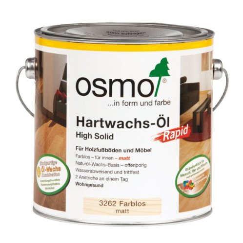 OSMO 3262 C 0,75 Liter Polyx Hartwachsöl Rapid, transparent matt