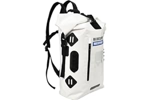 Blueshyhall Sac à dos Étanche et Robuste - Pour le Bateau, le Camping - Sport (Blanc, 35 l), Morden