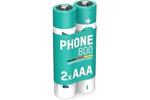 ANSMANN NiMH Akku Micro AAA 800 mAh 1,2 V - Wiederaufladbar, Geringe Selbstentladung, Hohe Kapazität, Schnellladefähig