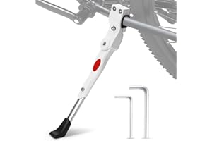 FAVUIT Cavalletto per bicicletta da 24 – 28 pollici, regolabile in altezza, supporto per bicicletta, universale, con piedini in gomma antiscivolo per mountain bike, e-bike, bici da corsa