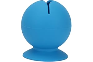 YUUGAA Schrottsammler, Schrottsammler Silikon-Saugnapf zum Sammeln von Vinyl-Jäten für Desktop-Aufbewahrung(Blau)