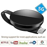 ◕‿◕ ESTABLE 5GHz Wi-Fi: 5GHz Wi-Fi / 802.11ac, 2.4GHz / 802.11 b / g / n, asegura la transferencia de la señal de manera estable y fluida. Se adjunta con una antena WLAN para una cobertura de señal inalámbrica de 10M. Perfecto para reuniones de negocios, cine en casa, experiencia de juego