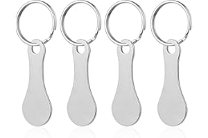 Sheryl&Rain 4 Pezzi Chiave per Carrello Della Spesa Gettone Carrello Spesa Gettoni Carrello Spesa Moneta Carrello Spesa Sblocca Carrello Spesa per Carrelli Della Spesa