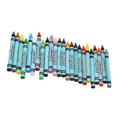 Gazechimp 24 Farben Wachsmaler Wachsmalstifte Wachsmalkreiden Crayon Set Kinder Geschenk