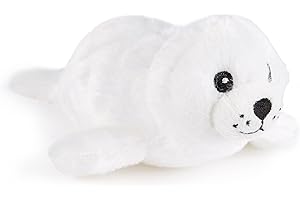 Zappi Co Sello de peluche para niños, suave, de peluche, safari, animal de la selva (pequeño, 5-6 pulgadas, sello de 12-15 cm)