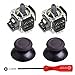 Produktbild iMinker 3D Analog Joysticks Sensormodul (3 Pin) + Thumbsticks Cap + Philips Schraubendreher Werkzeug Ersatzteile für Sony PlayStation 4, PS4 Controller (für PS4-Schwarz)